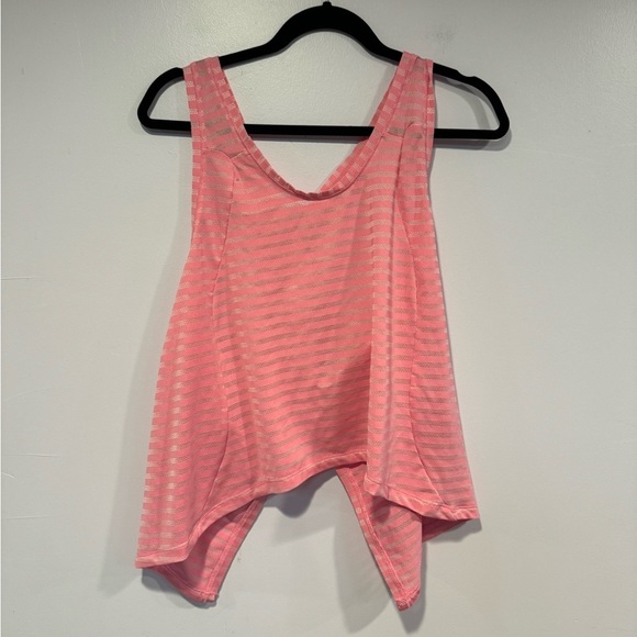 Pink zyia active open back tank top - Picture 1 of 3
